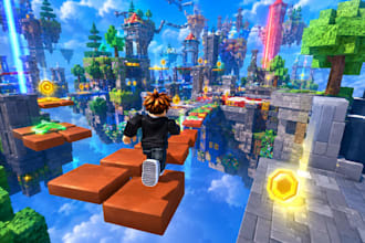 develop roblox game, scripting, map and full game creation