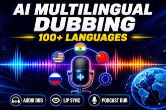 dub your audio video with pro ai multilingual dubbing model