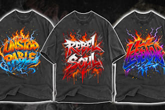 design graffiti typography streetwear t shirts