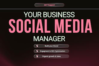 be your social media marketing manager and content creator