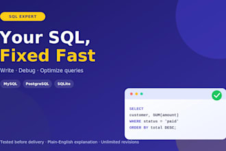 fix and optimize your sql queries