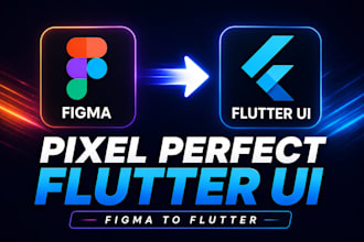 convert figma to responsive flutter UI with clean code