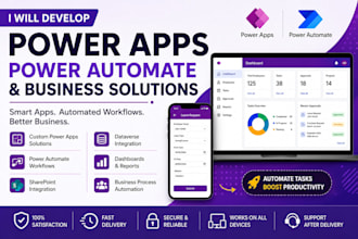 build microsoft power apps, power automate and sharepoint business solutions