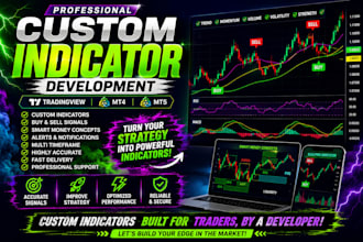 develop tradingview pine script mt4 mt5 indicators and trading bots