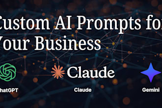 create custom ai prompts and chatgpt or claude system prompts for your business