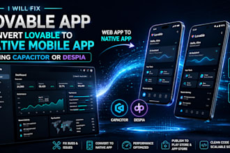 fix lovable app convert lovable to native mobile app using capacitor or despia