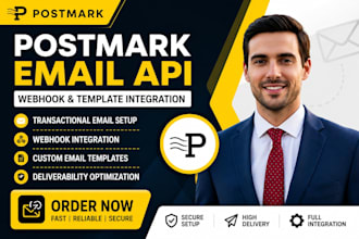 set up postmark transactional email API webhook template integration