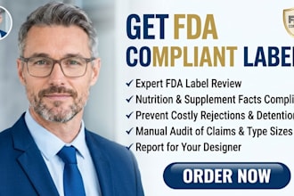 be your fda food labeling compliance consultant