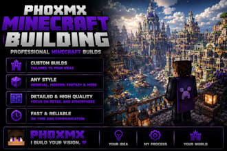 build anything you can imagine in minecraft