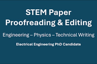 proofread and edit your stem research paper