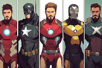 draw a superhero comic
