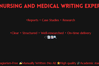write nursing case studies, concept maps and progress notes