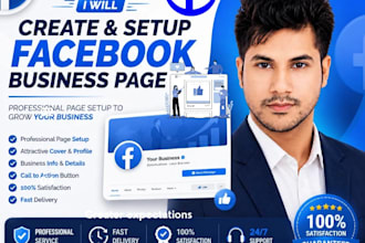 setup a professional facebook page for business or brand