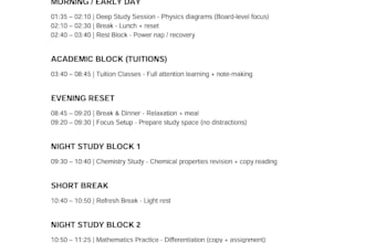 create a personalized productivity schedule for you
