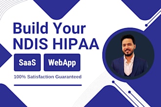 create hipaa ndis compliant healthcare website saas web app software developer