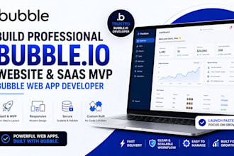 build bubble io website saas mvp bubble web app developer