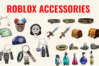 create custom roblox ugc accessories, avatar hair, pants and 3d wearable models