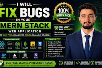 fix bugs in your mern stack web application