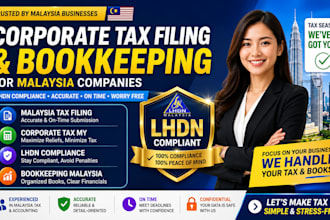 handle corporate tax filing and bookkeeping for malaysia companies with lhdn com