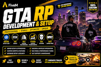 setup fivem gta rp dev qbcore server mlo esx tycoon doa cinematic trailer dayz