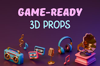 create optimized 3d props for your game