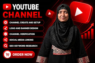 create and set up youtube channel