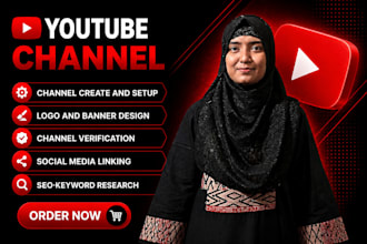 create and set up youtube channel