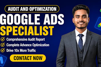 audit and optimize google ads PPC campaigns for better results and SEM expert