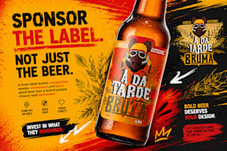 design creative beverage packaging and beer labels