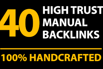 manually create high authority profile backlinks with high trust flow
