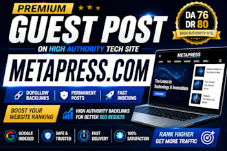 publish guest post on metapress and techicy