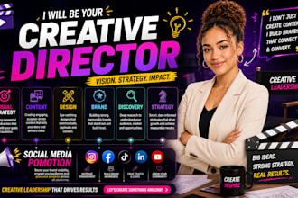 be a creative director for your brand design strategy, content creation