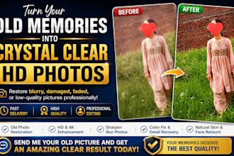 restore old photos and enhance images to HD quality
