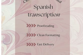 manually transcribe spanish audio and video