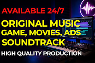 compose cinematic epic music for games films and ads