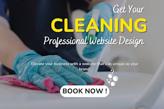 design a stunning cleaning company website