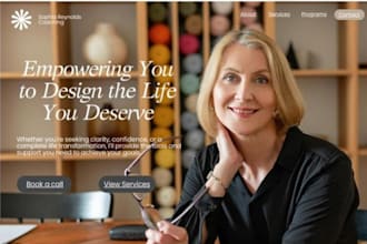 design squarespace mindset coach website financial coach site consultant website