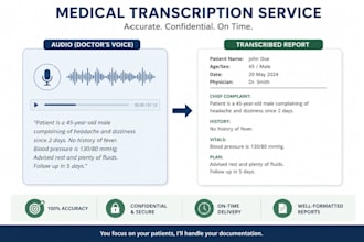 do accurate medical transcription with confidentiality