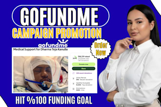 do gofundme campaign promotion to hit 10m real donors and crowdfunding promotion