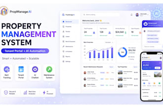 build property management website with tenant portal