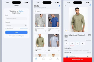 develop a react native hybrid mobile app for android and ios