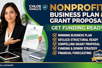 write nonprofit business plan grant proposal 501c3