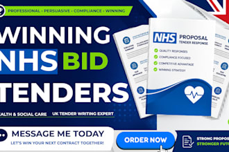 do winning nhs bid tender health and social care UK bid tender uk tender writing