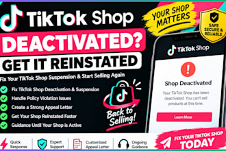 tiktok shop suspension and fix deactivation  setup tiktok shop ads  issue review
