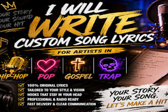 write emotional custom song lyrics that connect with your audience