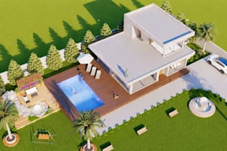 create photorealistic exterior render