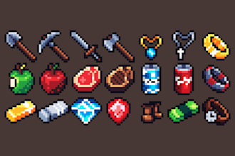 create pixel art items and sprites for your game