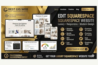 redesign and edit squarespace website professionally squarespace redesign