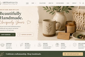 fix redesign squarespace handmade website artisan store craft business website