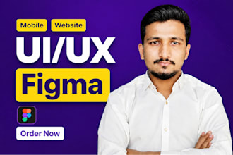 do modern figma website design, landing page, and saas UI UX